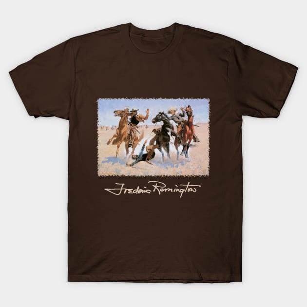 Cowboys by Frederic Remington T-Shirt by MasterpieceCafe